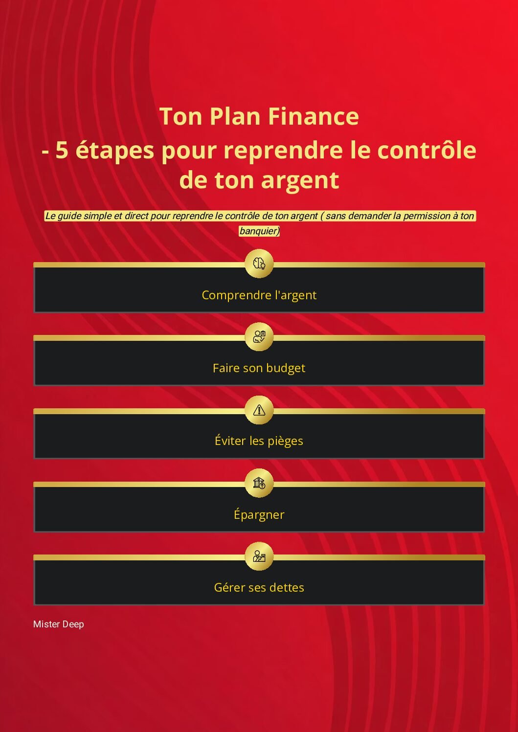 5 étapes pour reprendre le controle de ton argent